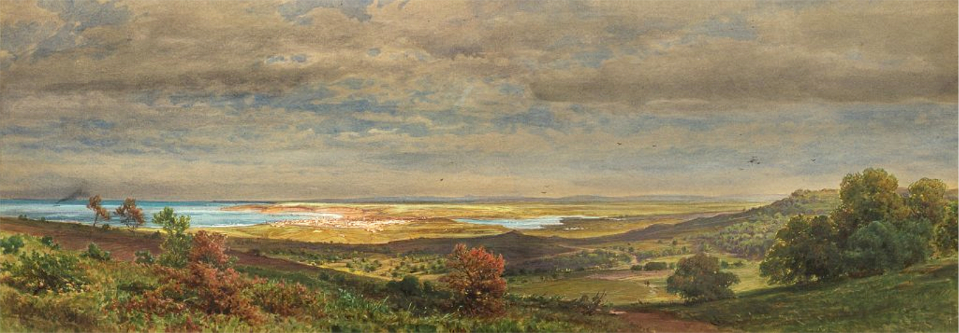 Варна около 1870 г., акварел на Феникс Каниц